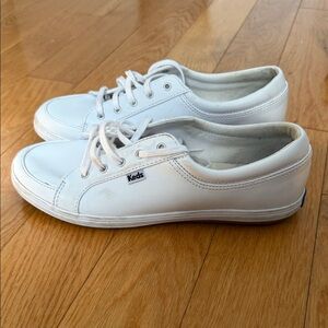 Keds White Low-Top Leather Sneakers